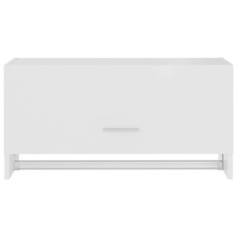Kledingkast 70x32,5x35 cm bewerkt hout wit 8720286609422 5