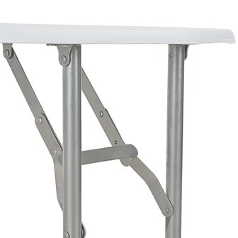 3-delige Eethoek inklapbaar met opbergrek MDF en staal wit 8719883678450 8