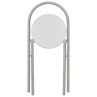 3-delige Eethoek inklapbaar met opbergrek MDF en staal wit 8719883678450 12