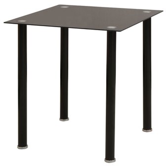 Eetkamerset tafel en stoel zwart 3-delig 8718475970231 2