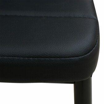 Eetkamerset tafel en stoel zwart 5-delig 8718475970248 7
