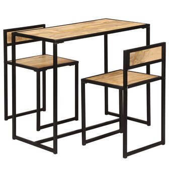 3-delige Eethoek massief mangohout 8718475742999 4