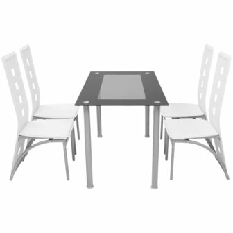 Eetkamerset wit 5-delig 8718475970002 2