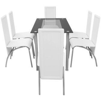 Eetkamerset wit 7-delig 8718475970071 2