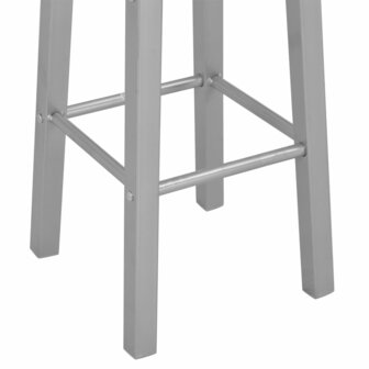 Barkrukken 2 st MDF zilverkleurig 8719883678528 5