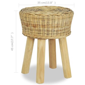 Barkruk natuurlijk rattan 8718475568933 4