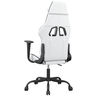 Gamestoel kunstleer wit en zwart 8720287228608 5