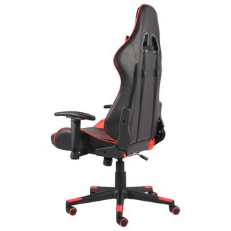 Gamestoel draaibaar PVC rood 8720286193358 4