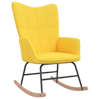 Schommelstoel stof mosterdgeel 8720286423851 1