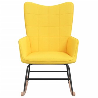 Schommelstoel stof mosterdgeel 8720286423851 2
