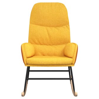 Schommelstoel stof mosterdgeel 8720286819937 3