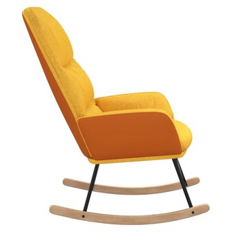 Schommelstoel stof mosterdgeel 8720286819937 4
