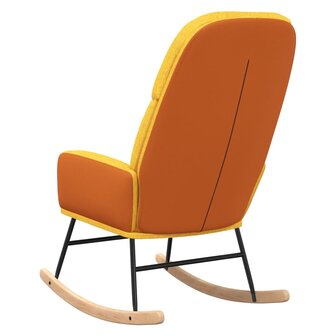 Schommelstoel stof mosterdgeel 8720286819937 5