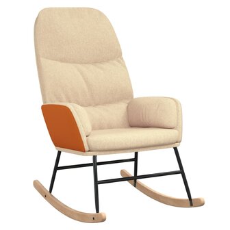 Schommelstoel stof cr&egrave;mewit 8720286819883 2
