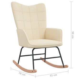Schommelstoel stof cr&egrave;mekleurig 8720286423806 7