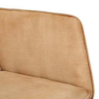 Schommelstoel met voetensteun in vintage stijl canvas cr&egrave;me 8720286772348 7