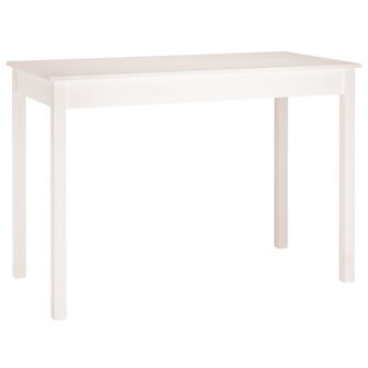 Eettafel 110x55x75 cm massief grenenhout wit 8720287188537 2