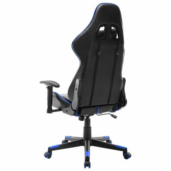 Gamestoel kunstleer zwart en blauw 8720286193464 4