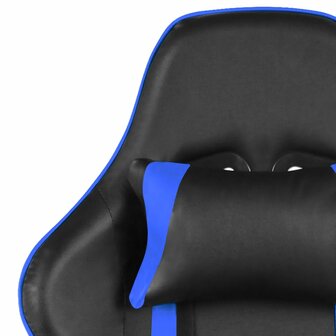 Gamestoel draaibaar met voetensteun PVC blauw 8720286193297 7