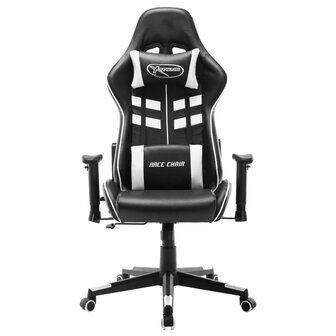 Gamestoel kunstleer zwart en wit 8720286193518 2