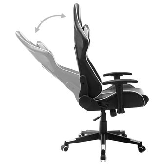 Gamestoel kunstleer zwart en wit 8720286193518 5