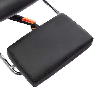 Gamestoel met voetensteun kunstleer zwart en oranje 8720286193600 9