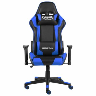 Gamestoel draaibaar PVC blauw 8720286193341 2