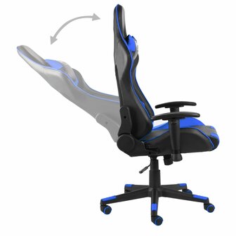 Gamestoel draaibaar PVC blauw 8720286193341 5