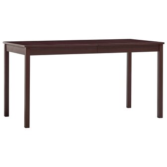 Eettafel 140x70x73 cm grenenhout donkerbruin 8719883678214 1