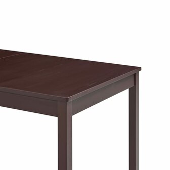 Eettafel 140x70x73 cm grenenhout donkerbruin 8719883678214 4