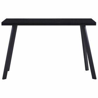 Eettafel 120x60x75 cm gehard glas zwart 8719883600734 2