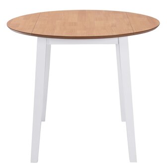 Eettafel inklapbaar rond MDF wit 8718475573340 2