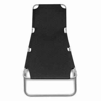 Ligbed inklapbaar gepoedercoat staal zwart 8718475910428 2