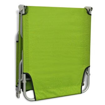 Ligbed inklapbaar gepoedercoat staal appeltjesgroen 8718475910442 5