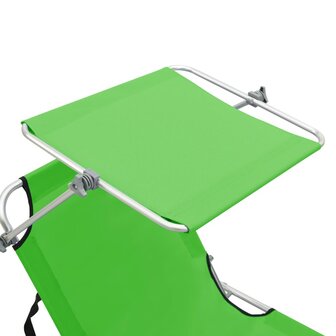 Ligbed met luifel inklapbaar staal appeltjesgroen 8720286072752 7