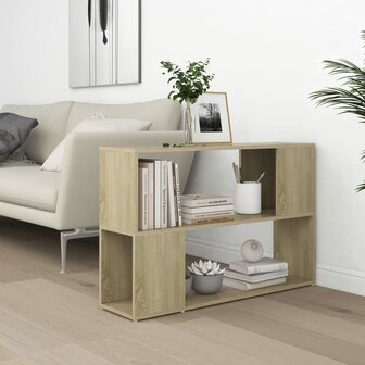 Boekenkast 100x24x63 cm spaanplaat sonoma eikenkleurig 8720286651292 6