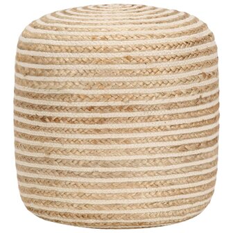 Poef handgemaakt 40x45 cm jute 8718475735182 1