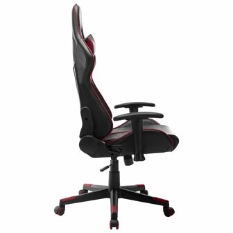 Gamestoel kunstleer zwart en wijnrood 8720286193532 3