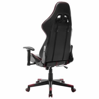 Gamestoel kunstleer zwart en wijnrood 8720286193532 4
