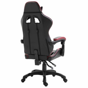 Gamestoel kunstleer wijnrood 8719883568393 4