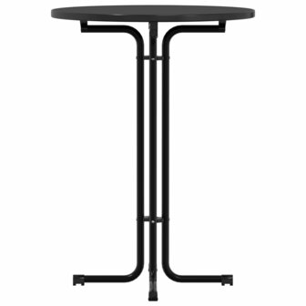 Eettafel &Oslash; 80x110 cm bewerkt hout en staal zwart 8721102612879 5