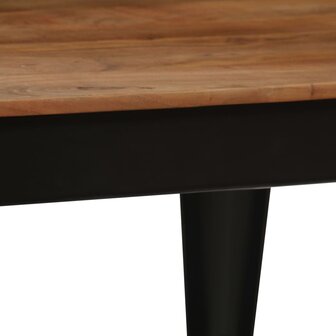 Eettafel 120x60x76 cm massief acaciahout en staal 8718475601975 3