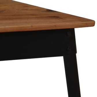Eettafel 120x60x76 cm massief acaciahout en staal 8718475601975 4