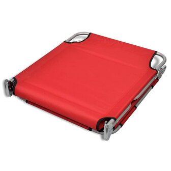 Ligbed inklapbaar met hoofdkussen gepoedercoat staal rood 8718475910473 6