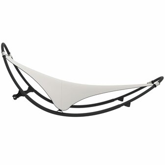 Ligbed schommelend met wieltjes staal en textileen stof cr&egrave;me 8720286672068 4