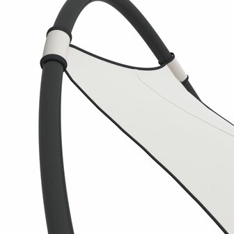 Ligbed schommelend met wieltjes staal en textileen stof cr&egrave;me 8720286672068 5
