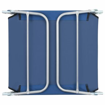 Ligbedden inklapbaar 2 st staal en stof blauw 8718475617754 11