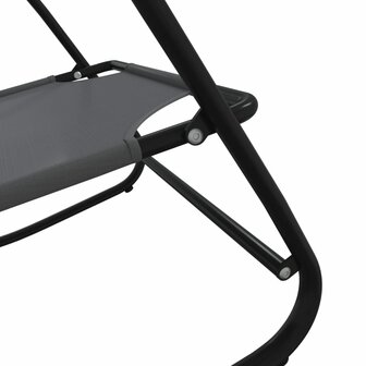 Ligstoelen 2 st schommelend staal en textileen grijs 8720286760987 6