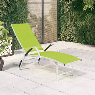 Ligbed textileen en aluminium groen 8720286086773 1