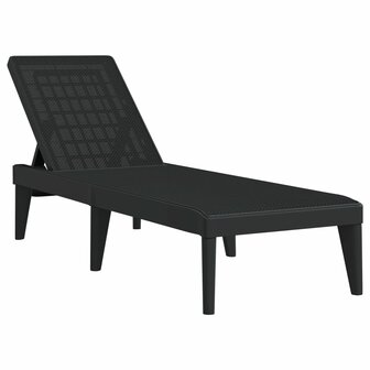 Ligbed 186x60x29 cm polypropeen antracietkleurig 8720845889234 2